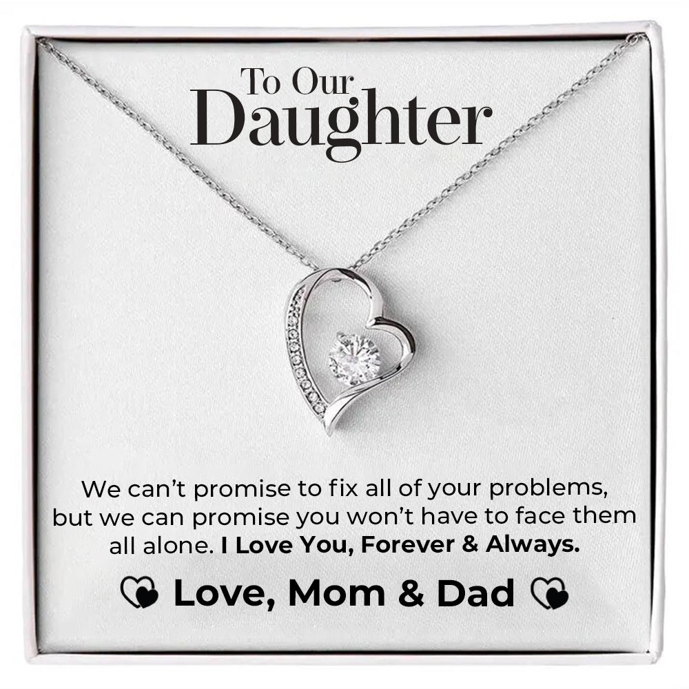 Emi & Ella™ To My Daughter Love Heart Necklace