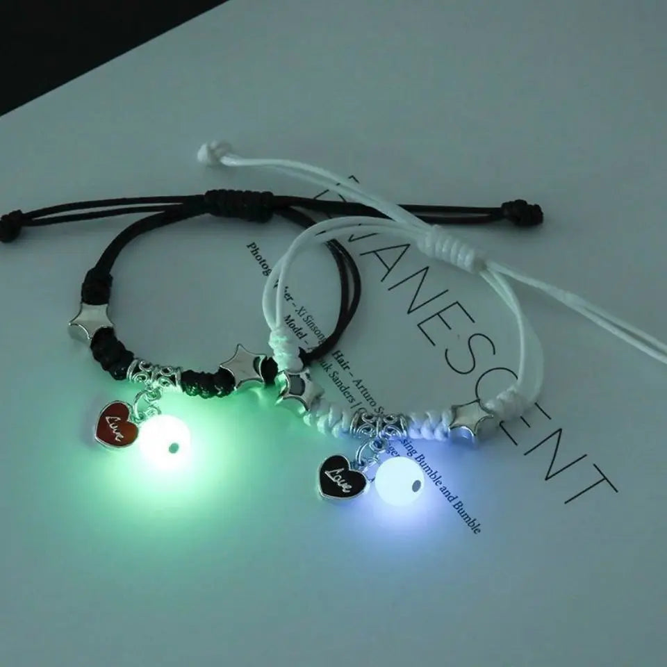 Glow in the Dark Couple Bracelets