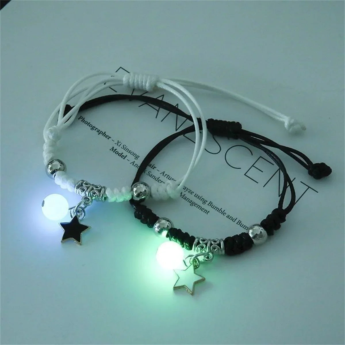 Glow in the Dark Couple Bracelets