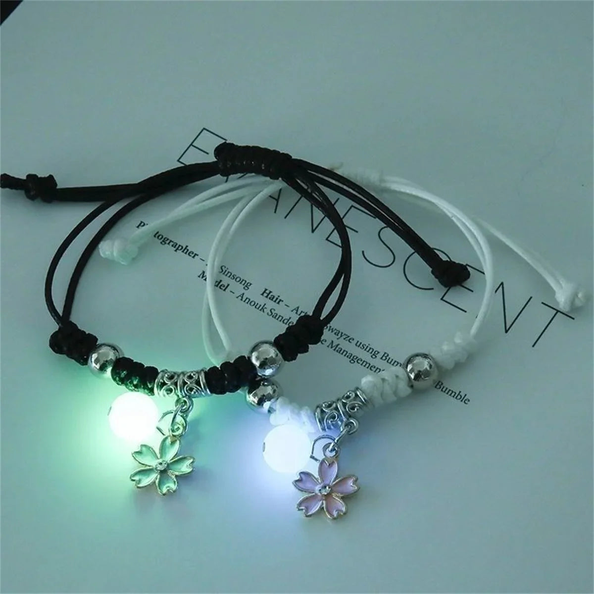 Glow in the Dark Couple Bracelets