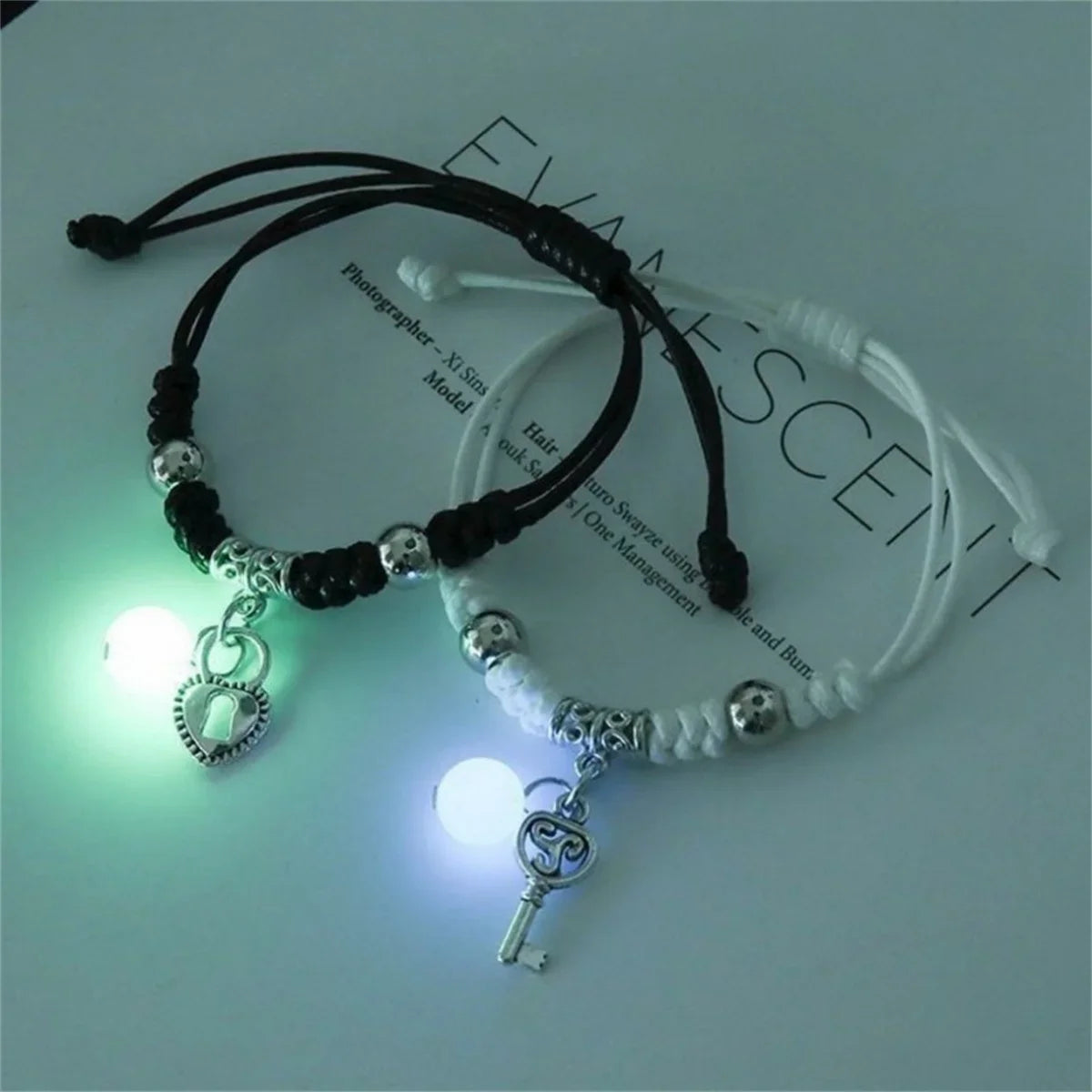 Glow in the Dark Couple Bracelets