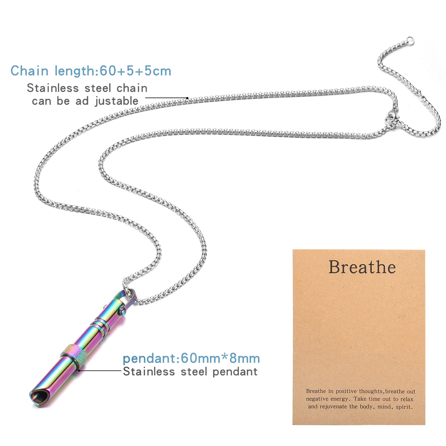 Emi & Ella™ Breathe Calm Necklace for Mindful Relief