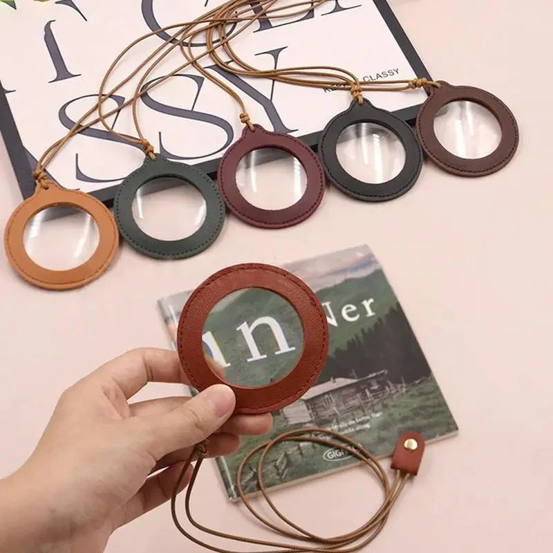 Emi & Ella™ Leather Magnifying Glass Loupe Necklace