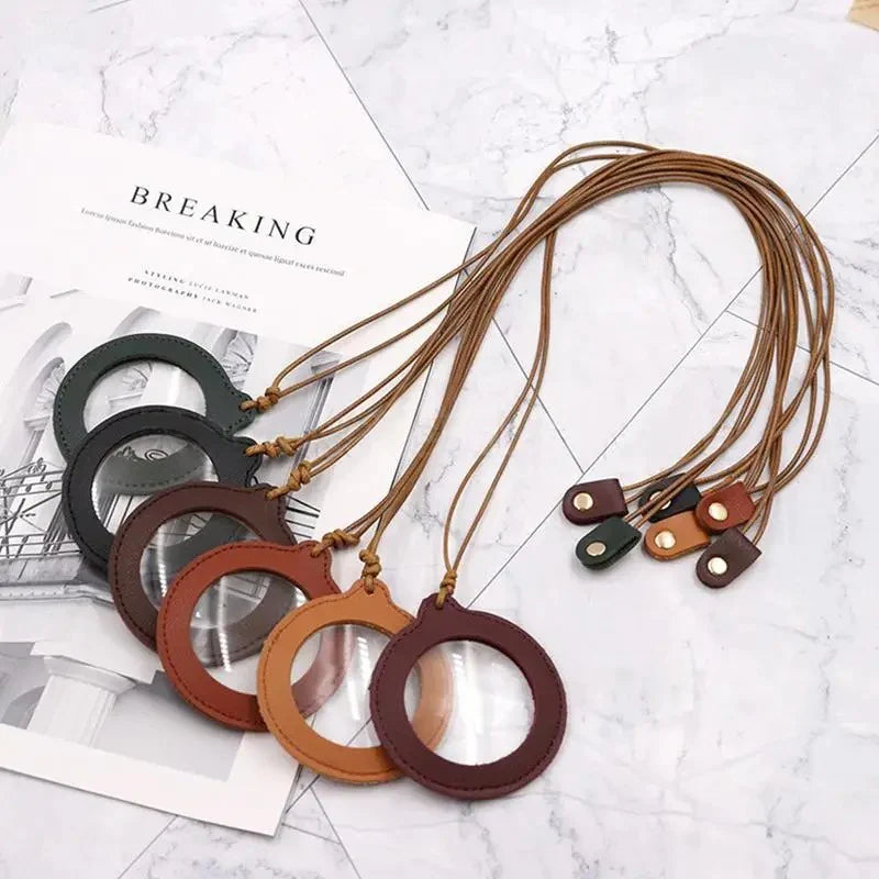 Emi & Ella™ Leather Magnifying Glass Loupe Necklace