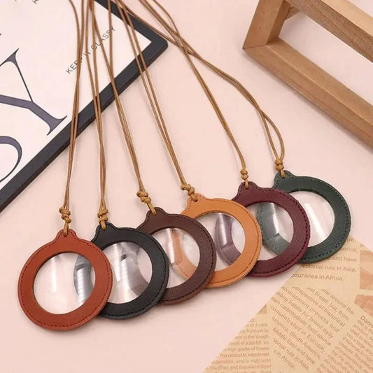 Emi & Ella™ Leather Magnifying Glass Loupe Necklace