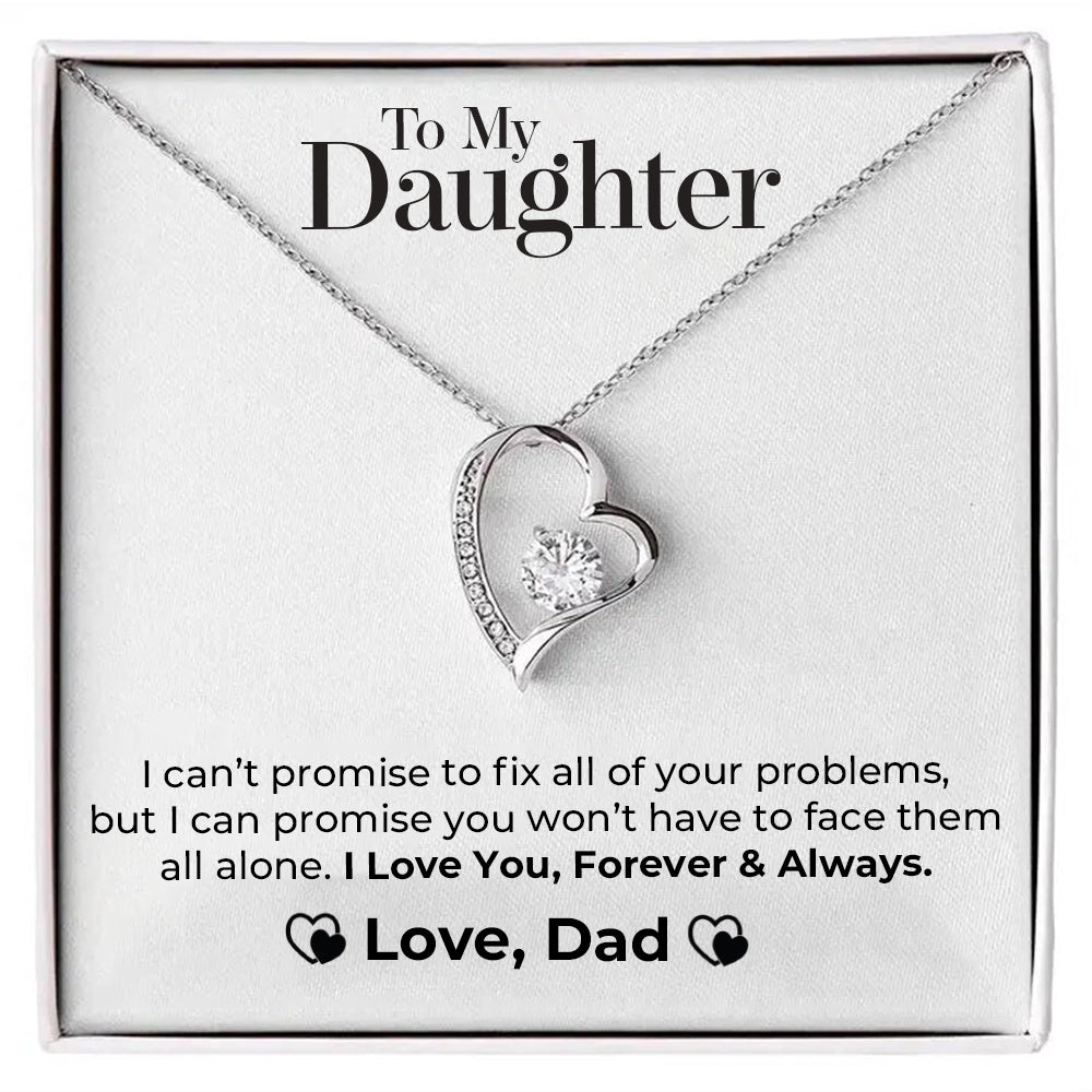 Emi & Ella™ To My Daughter Love Heart Necklace