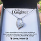 Emi & Ella™ To My Daughter Love Heart Necklace